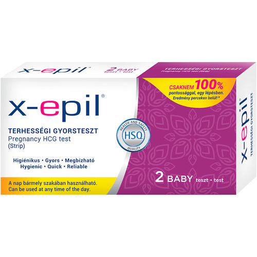 X-Epil terhességi gyorsteszt csíkok 2db