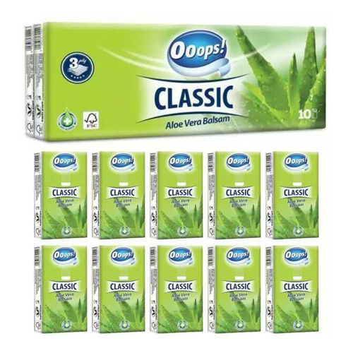 Ooops! papírzsebkendő 3rtg Aloe Vera 10x10db