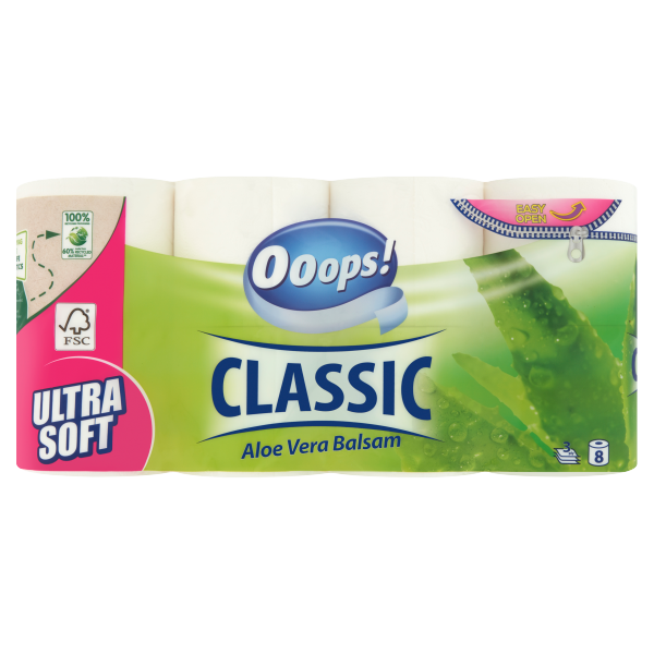 Ooops TP Classic 3rét.8 tek. Aloe vera
