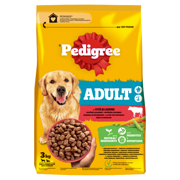PEDIGREE száraz Marha & zdsg 3kg