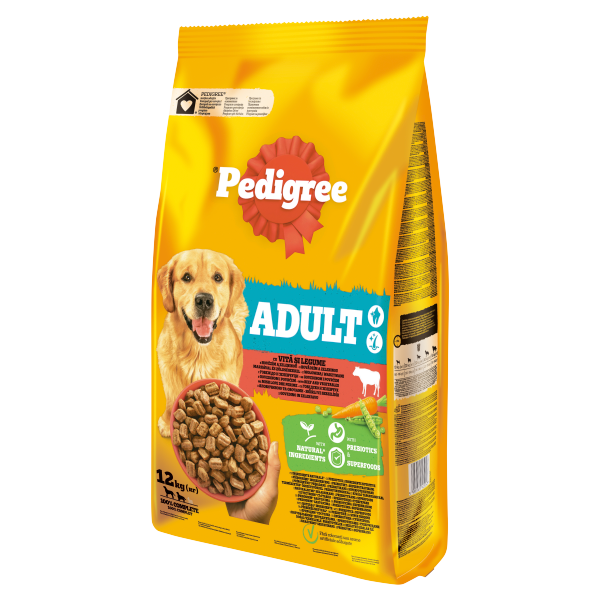 Pedigree száraz Adult Marha&Zöld. 12kg