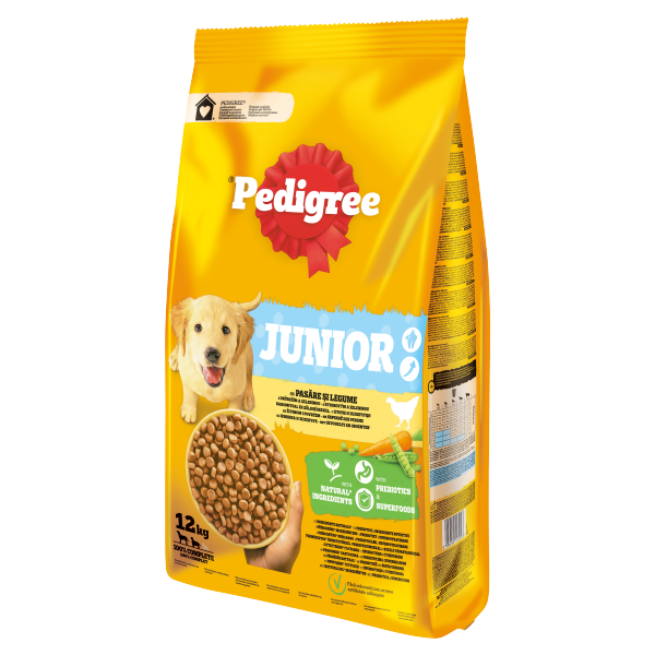 Pedigree száraz Jun M/L Baro&Zöld 12kg