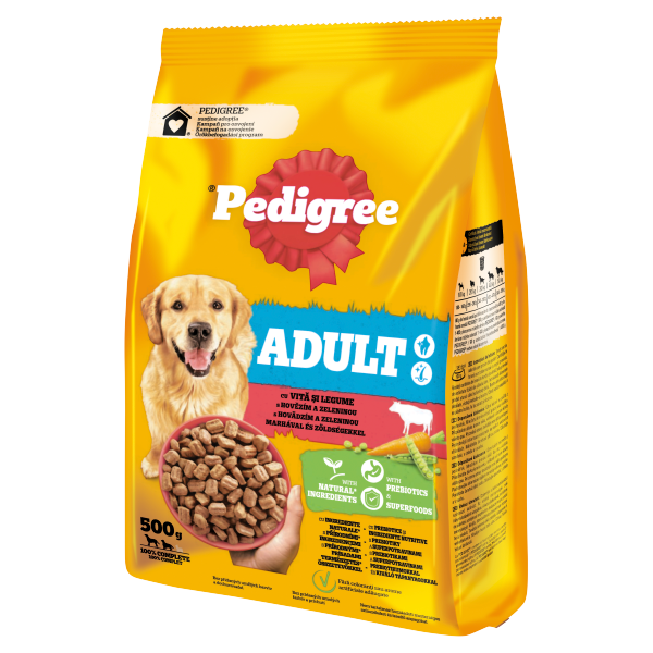 PEDIGREE száraz 500g Marha-Zöldség M/L
