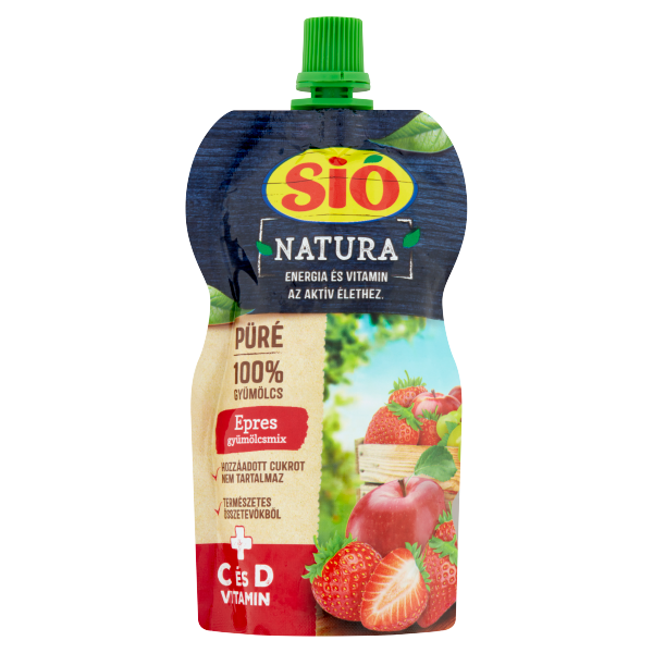Sió Natura Epres gyümölcspüré 100 % 120 ML