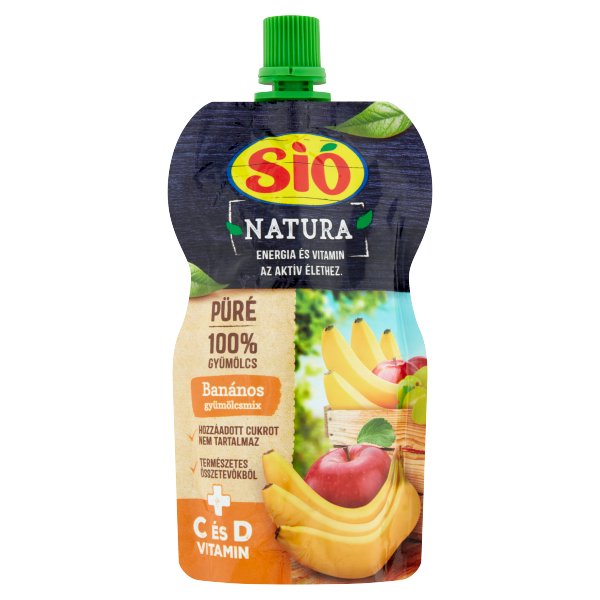 Sió Natura Banános gyümölcspüré 100 % 120 ML