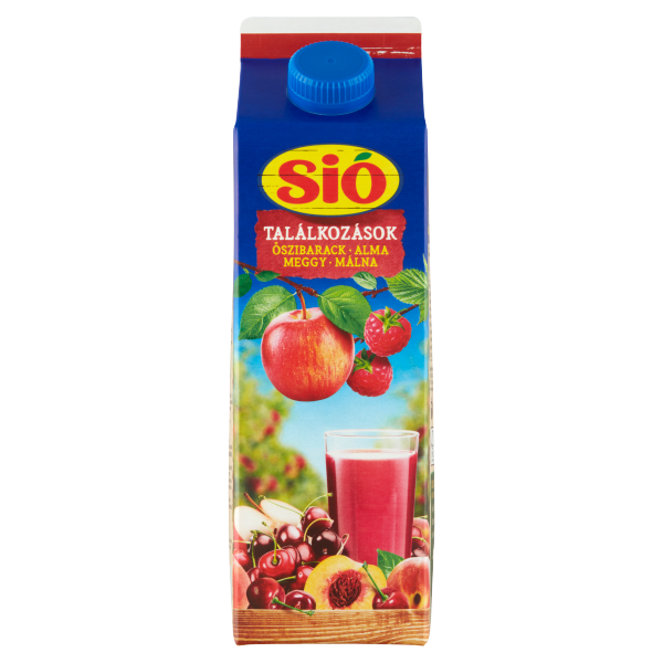 Sió Találkozások Őszibarack-Alma-Meggy-Málna 12 % 1 L