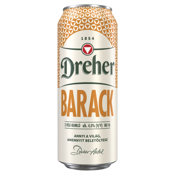 Dreher Barack 0.5 L dobozos