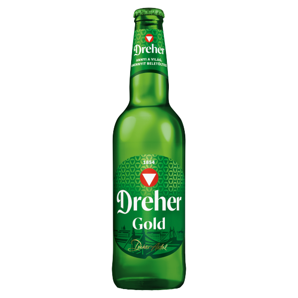 Dreher Gold 0.5 L palackos