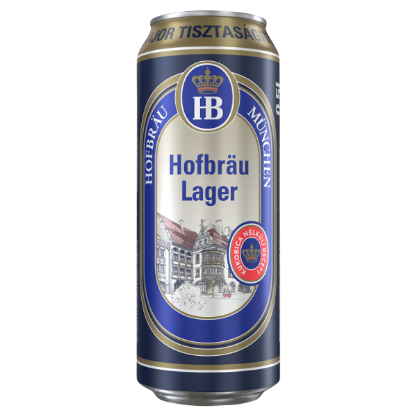 HB Lager 0.5 L dobozos DRS