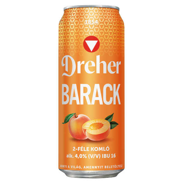 Dreher Barack 0.5 L dobozos DRS