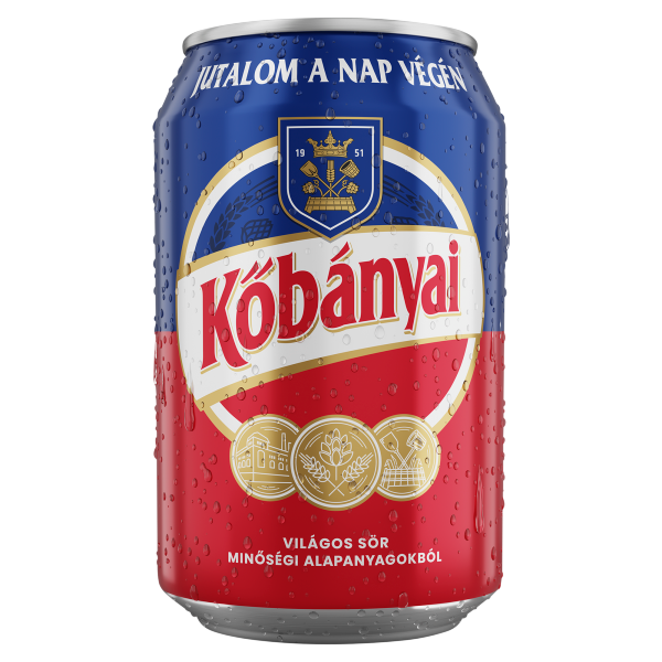 Kőbányai 0.33 L dobozos DRS