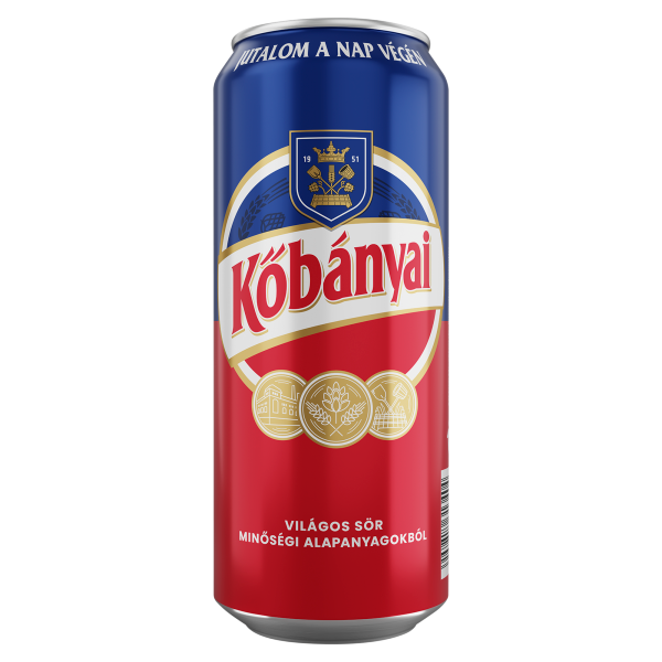 Kőbányai 0.5 L dobozos DRS