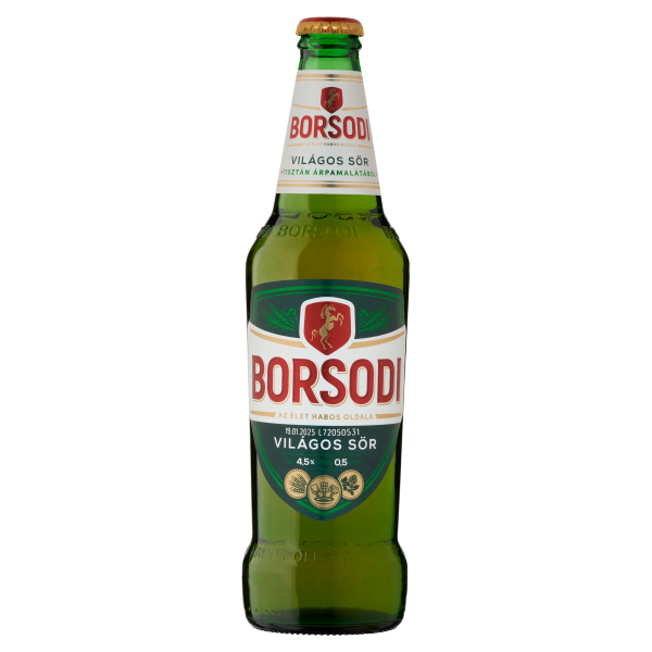 Borsodi 0.5 L palackos