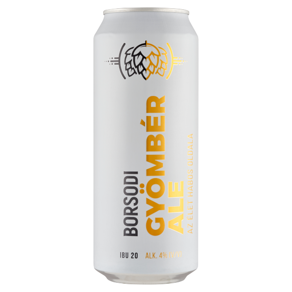Borsodi Gyömbér Ale 0.5 L dobozos DRS