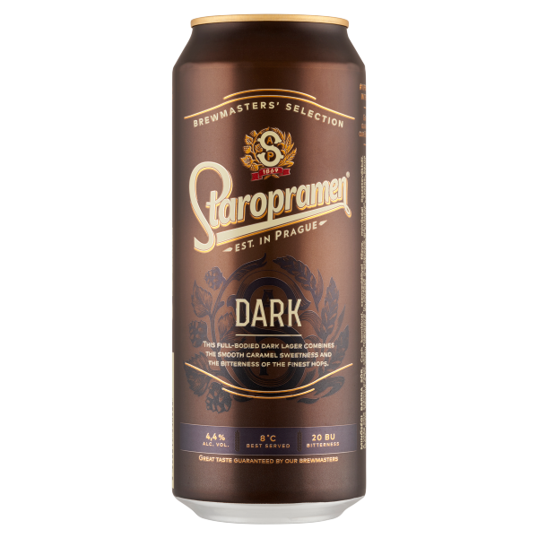 Staropramen Dark 0.5 L dobozos DRS