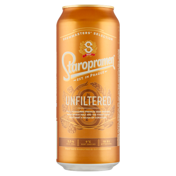 Staropramen Unfilter 0.5 L dobozos DRS