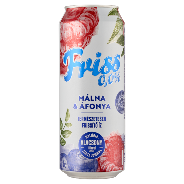 Friss Málna-Áfonya 0% 0.5 L dobozos DRS