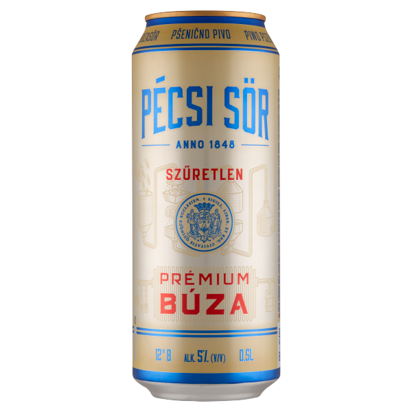 Pécsi Prémium Búza 0.5 L dobozos DRS