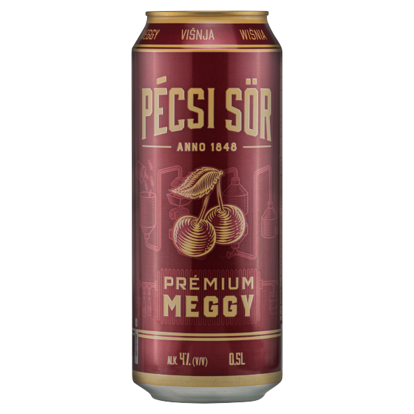 Pécsi Prémium Meggy 0.5 L dobozos DRS