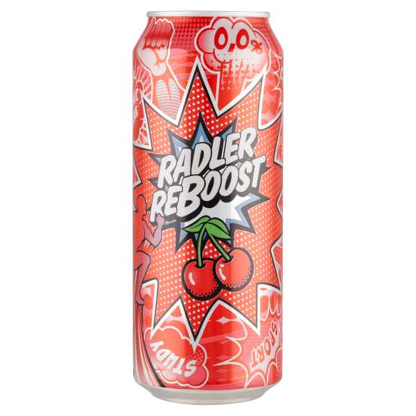 Radler Reboost Meggy 0% 0.5 L dobozos DRS