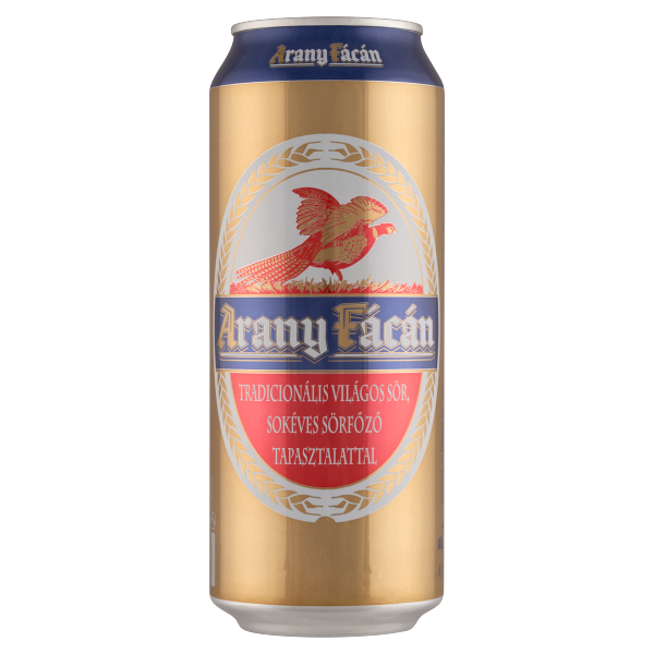 Arany Fácán 0.5 L dobozos DRS