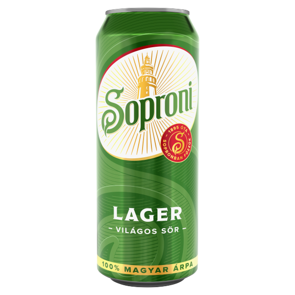 Soproni 0.5 L dobozos DRS