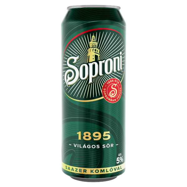 Soproni 1895 0.5 L dobozos DRS