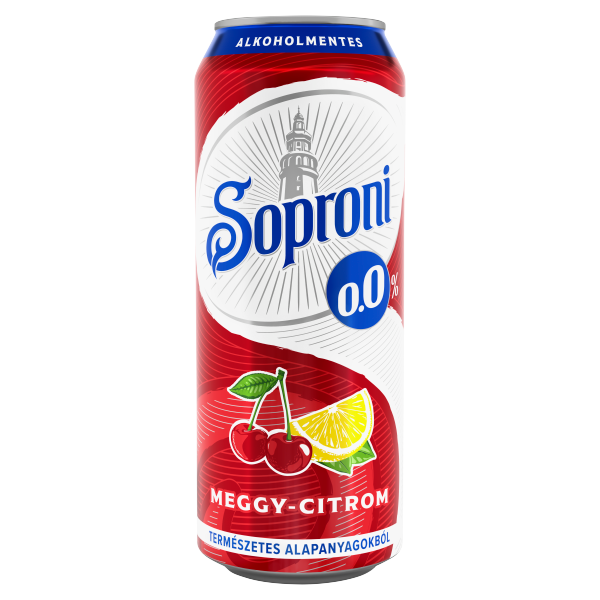 Soproni Meggy-Citrom 0% 0.5 L dobozos DRS