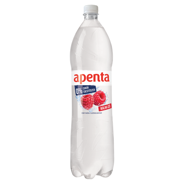 Apenta 0% cuk-0% éd Málna 1.5 L PET DRS