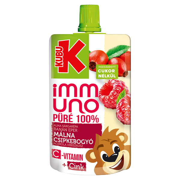 Kubu Immuno Málna-Csipkebogyó püré 100 % 100 ML