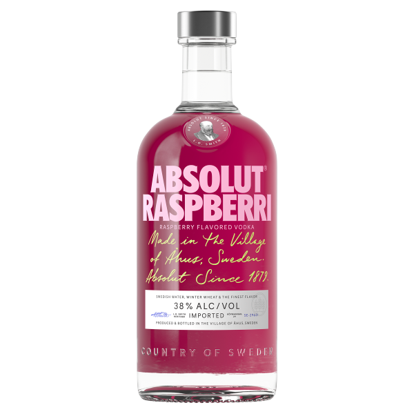 Absolut Vodka Raspberry 38% 0.7 DRS