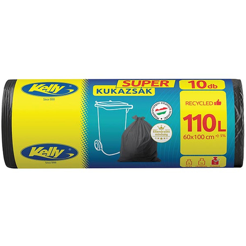 Kelly SUPER kukazsák 110 liter 23my 10db