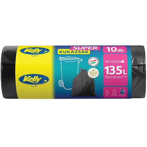 Kelly SUPER Kukazsák 135 liter 28my 10db