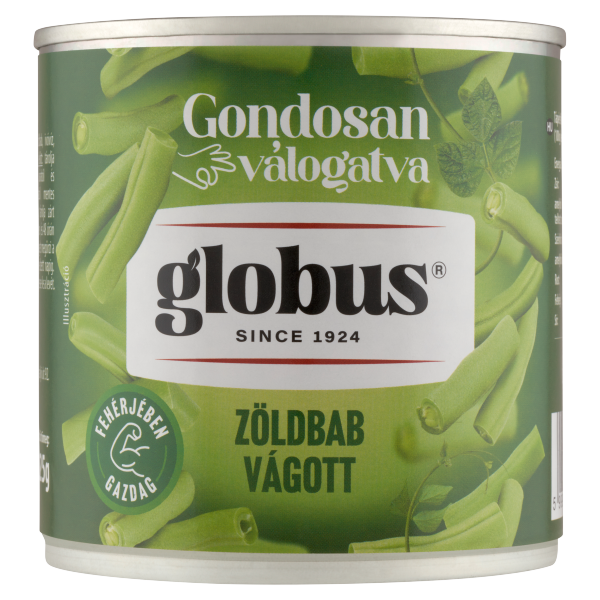 GLOBUS KONZERV Zöldbab vágott 400g/225g