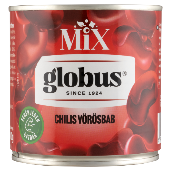 GLOBUS KONZERV Vörös kidney bab chiliszószban 400g
