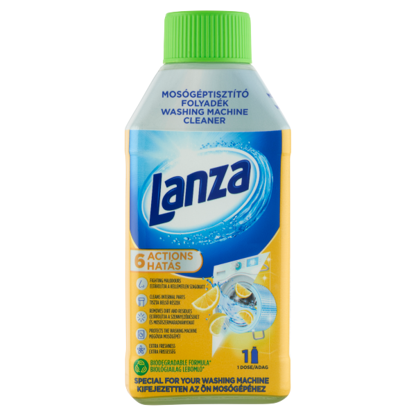 Lanza mosógéptisztító 250ml lemon