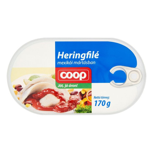 COOP HERINGFILÉ MEXIKÓI MÁRTÁSBAN 170G