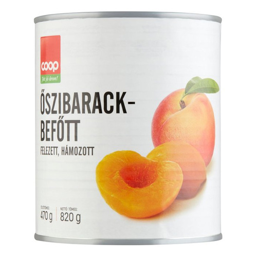 COOP FEL.HÁM.ŐSZIBARACK B.820G/470g