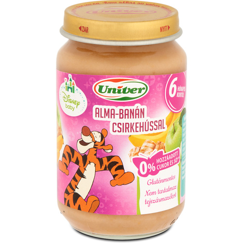 BÉBI ALMASZÓSZ BANÁNNAL CSIRKEH. 163G 6HÓ