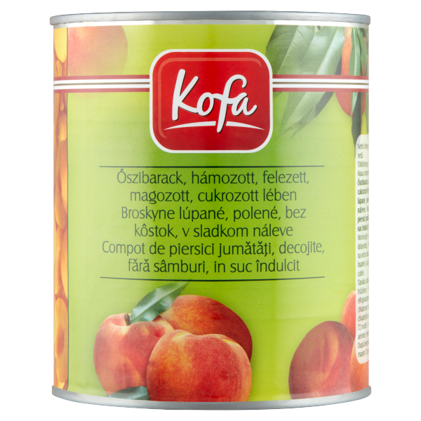 Kofa őszibarack befőtt. 850 g