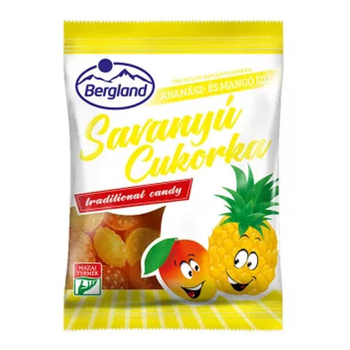 Bergland Savanyú cuk.ananász-mangó70g