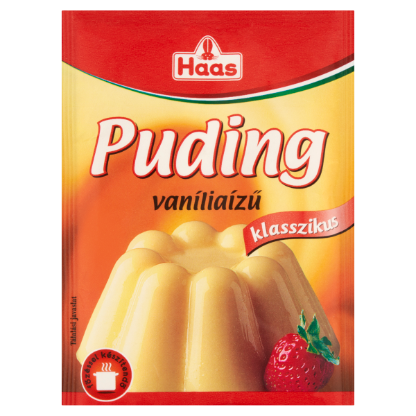 Haas Natural Vaníliaízű pudingpor 40g