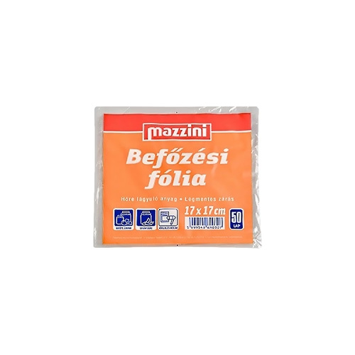 Mazzini Befőzési fólia 17*17cm 50 lap