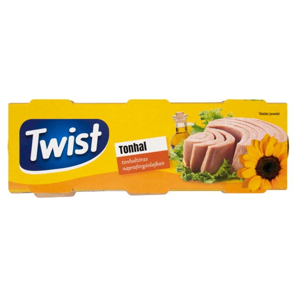Twist tonhaltörzs napraforgóolajban 3*80g