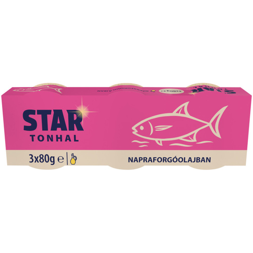 Star aprít.tonhal napraforgóolajban 3x80g