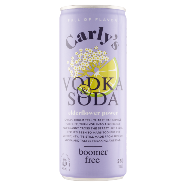 Carly's Vodka&Soda Elderflower Power 0.25 L dobozos DRS
