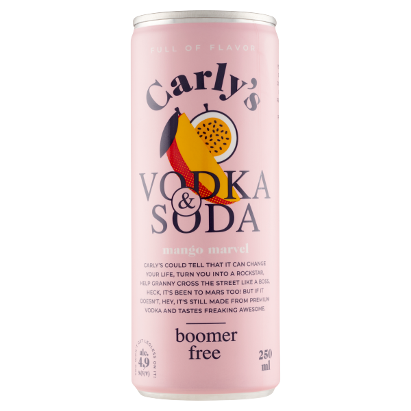 Carly's Vodka&Soda Mango 0.25 L dobozos DRS