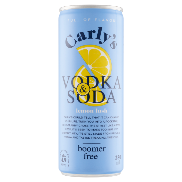 Carly's Vodka&Soda Lemon Lush 0.25 L dobozos DRS