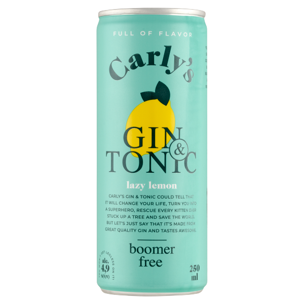 Carly's Gin&Tonic Lazy Lemon 0.25 L dobozos DRS