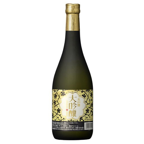 Hokkan Daiginjo Honjirushi Sakura Sake 0.72 DRS
